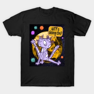 WTF Is Going On (Covid Virus Scaredy Cat) T-Shirt